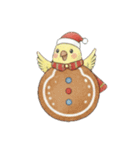 冬のほっこりインコのクリスマススタンプ（個別スタンプ：15）