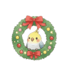 冬のほっこりインコのクリスマススタンプ（個別スタンプ：31）