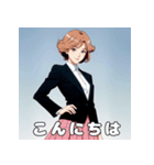 やさしいお姉さんの日常スタンプ（個別スタンプ：3）