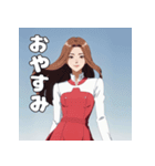 やさしいお姉さんの日常スタンプ（個別スタンプ：5）