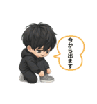 男の子色んな表情スタンプ③（個別スタンプ：7）