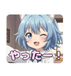 オフの日寝癖ありさスタンプ（個別スタンプ：2）