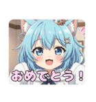 オフの日寝癖ありさスタンプ（個別スタンプ：9）