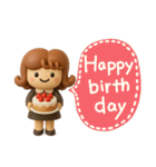 カーリーgirl 2【3D】（個別スタンプ：23）