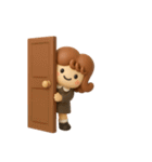 カーリーgirl 2【3D】（個別スタンプ：26）