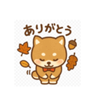 豆柴の芸術よりも食欲の秋（個別スタンプ：1）