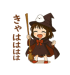 女の子と小鳥 可愛らしくハロウィン（個別スタンプ：7）