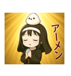 女の子と小鳥 可愛らしくハロウィン（個別スタンプ：13）