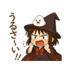 女の子と小鳥 可愛らしくハロウィン（個別スタンプ：19）