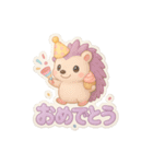 ぷくぷくシール風ゆめかわ日常フレーズ（個別スタンプ：15）