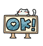 気楽に使える＊手描きの家族連絡スタンプ！（個別スタンプ：26）