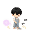男の子色んな表情スタンプ4（個別スタンプ：13）