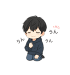 男の子色んな表情スタンプ4（個別スタンプ：26）