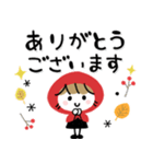 赤ずきん♡秋冬ミルクティー（個別スタンプ：8）