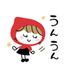 赤ずきん♡秋冬ミルクティー（個別スタンプ：11）