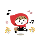 赤ずきん♡秋冬ミルクティー（個別スタンプ：12）