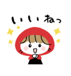 赤ずきん♡秋冬ミルクティー（個別スタンプ：27）