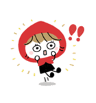 赤ずきん♡秋冬ミルクティー（個別スタンプ：33）