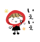 赤ずきん♡秋冬ミルクティー（個別スタンプ：37）