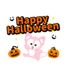 ハロウィーンに使える♡キツネ【デカ文字】（個別スタンプ：12）