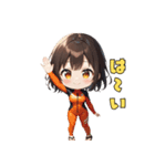 ハッピーサーファーガール（個別スタンプ：18）