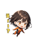 ハッピーサーファーガール（個別スタンプ：19）