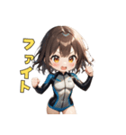 ハッピーサーファーガール（個別スタンプ：26）