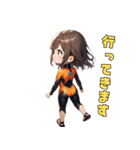 ハッピーサーファーガール（個別スタンプ：27）