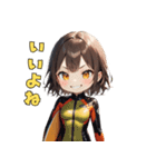 ハッピーサーファーガール（個別スタンプ：36）