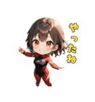 ハッピーサーファーガール（個別スタンプ：38）