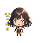 ハッピーサーファーガール（個別スタンプ：40）