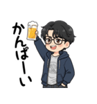 飲み会が好き(男女兼用)in名古屋（個別スタンプ：16）