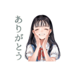 清楚な女の子の丁寧なお返事♡（個別スタンプ：9）