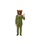 クマ被リーマン（個別スタンプ：3）