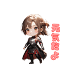 可憐なる勇敢な女戦士（個別スタンプ：37）