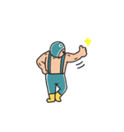 manpuku商店のレスラースタンプ（個別スタンプ：9）