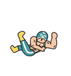 manpuku商店のレスラースタンプ（個別スタンプ：34）