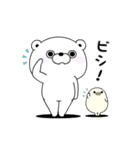くま100％ よくうごく（個別スタンプ：3）