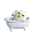 デカ動く 3D擦れうさぎJr.（個別スタンプ：14）