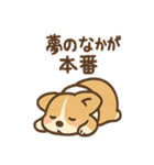 こねむりコーギー まどろみ日和（個別スタンプ：3）