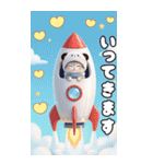 パンダ帽が可愛い猫 毎日気軽に使える BIG（個別スタンプ：19）