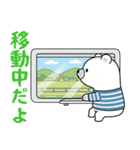 【家族連絡用】ゆるふわシロクマ♡ちろすけ（個別スタンプ：24）