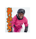 ※【スノーボード】が好きなゲイの黒人（個別スタンプ：24）