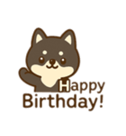10月20日お誕生日 まゆげときなこ（個別スタンプ：6）