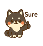10月20日お誕生日 まゆげときなこ（個別スタンプ：9）