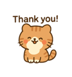 10月20日お誕生日 まゆげときなこ（個別スタンプ：12）