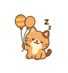 10月20日お誕生日 まゆげときなこ（個別スタンプ：13）