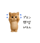 ふわふわ子猫のまいにち韓国語♡（個別スタンプ：12）