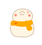 淡色ゆきだるまくん（オレンジ）（個別スタンプ：8）