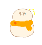 淡色ゆきだるまくん（オレンジ）（個別スタンプ：10）
